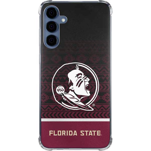 Florida State University Pattern Jersey Galaxy A35 5G Clear Case